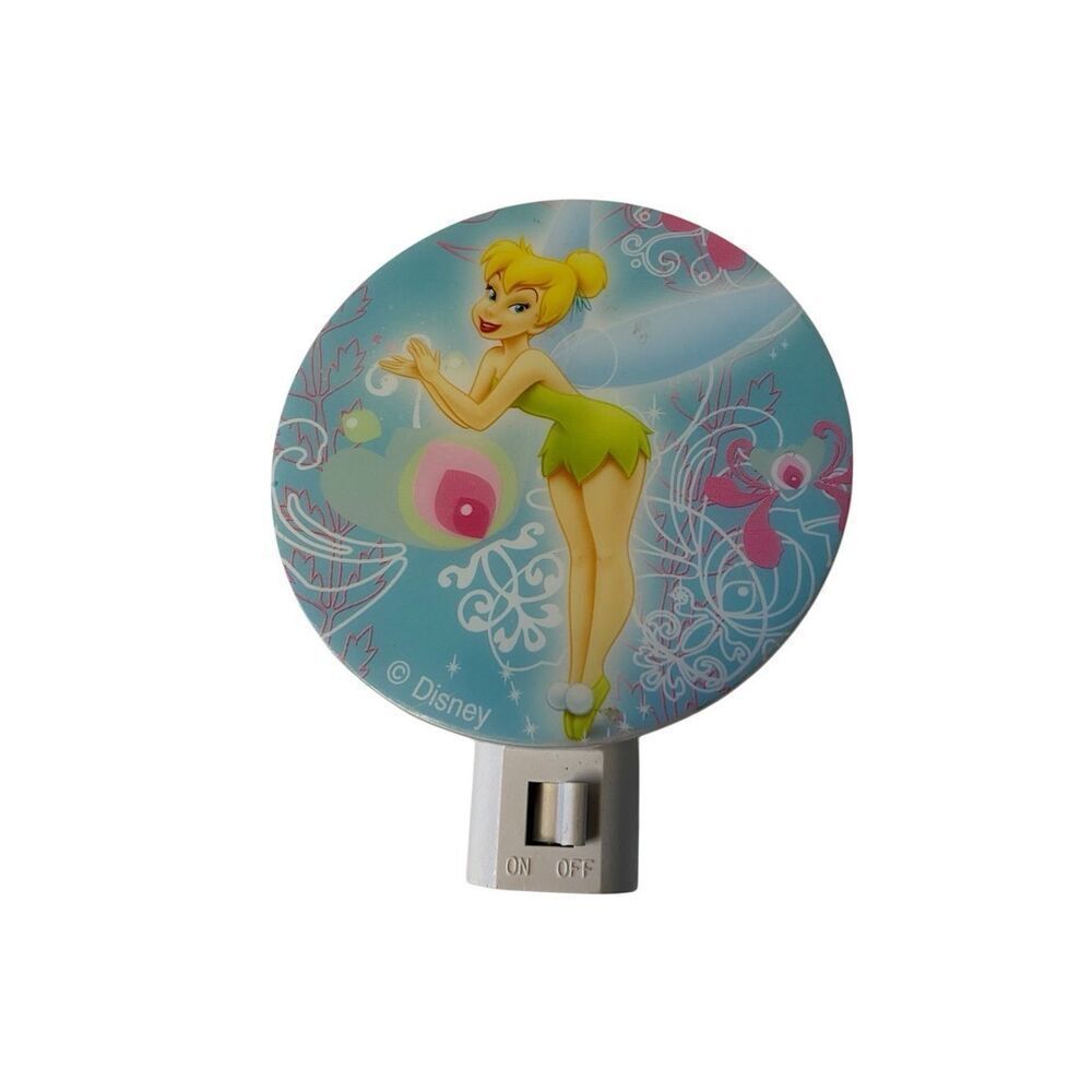 Vintage Tinkerbell Night Light Disney Kids Girls Fairy